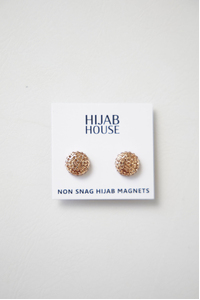 Gold Crystal Magnet Pins