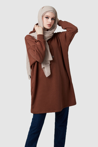 Brown Oversized Jumper