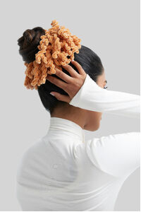 Beige Hijab Scrunchie