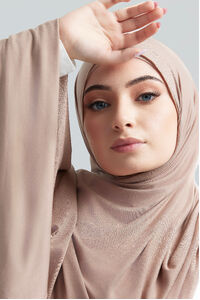 Beige Luxe Jersey Hijab