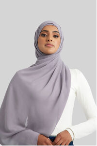 Grey Instant Hijab