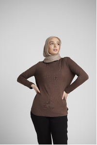 Brown Lightweight Top