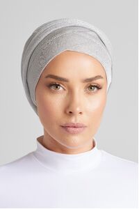 Silver Shimmer Turban