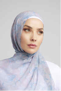 Pastel Abstract Floral Hijab