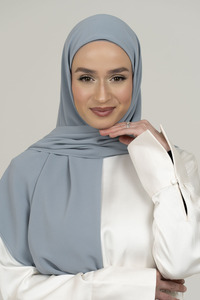 Slate Grey Square Hijab