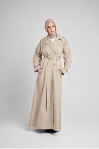 Pleated Dress Coat