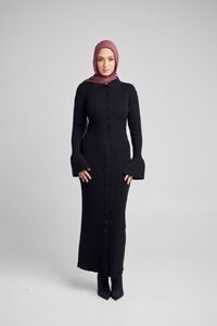 Black Bell Sleeve Dress