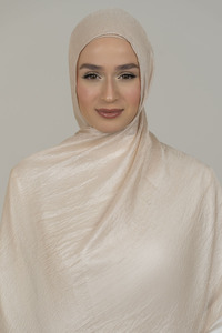 Ivory Luxurious Satin Hijab