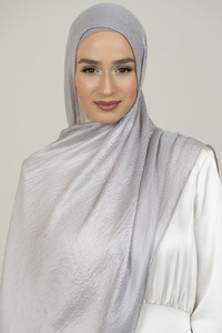 Warm Grey Luxurious Satin Hijab