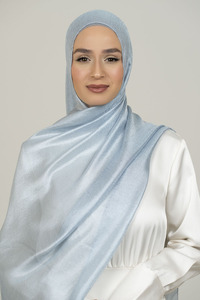 Sky Blue Luxurious Satin Hijab