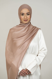 Deep Taupe Luxurious Satin Hijab