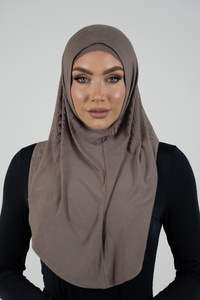 Mocha Jersey Hijab Set