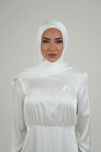 White Luxurious Matte Hijab
