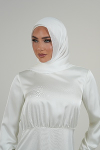 White Premium Satin Hijab