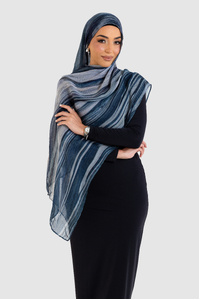 Azure Printed Modal Hijab