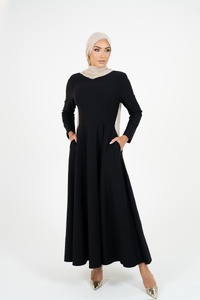 Black Flounce Dress