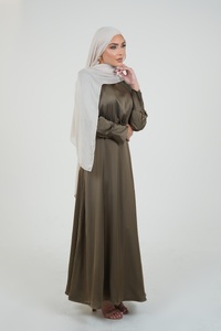 Brown Silk Gown