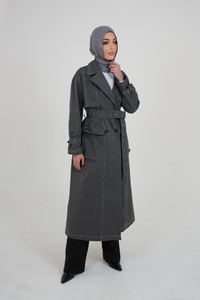 Charcoal Contrast Coat