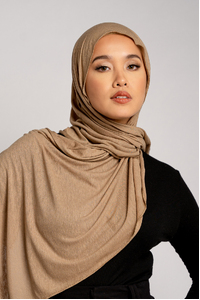 Green Stretch Linen Hijab