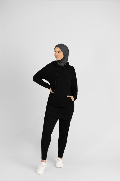 Black Fitness Hoodie [size: 6]