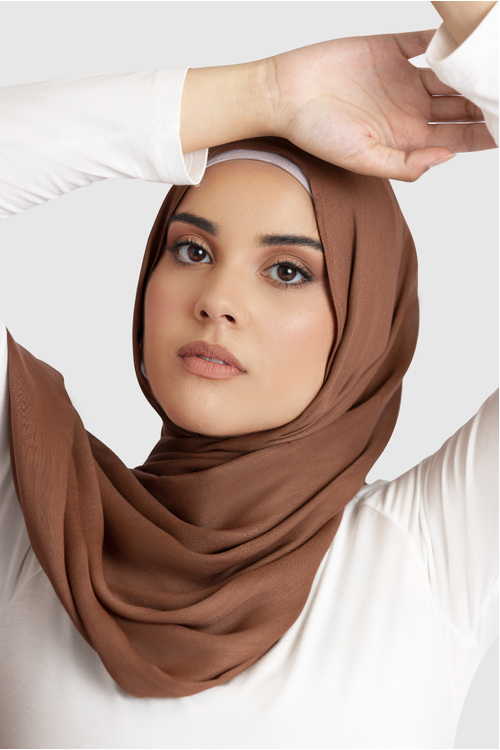 Caramel Bamboo Twill Hijab