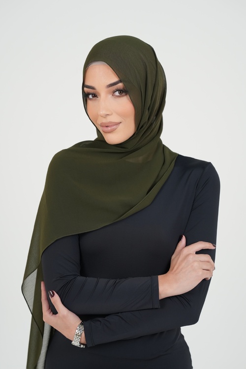Cocoa Plain Hijab [size: Shawl - 60cm x 170cm]