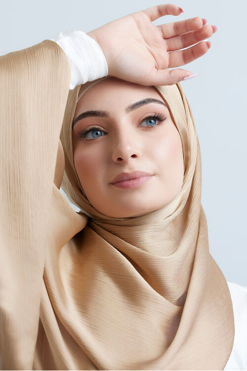 Olive Crinkled Hijab