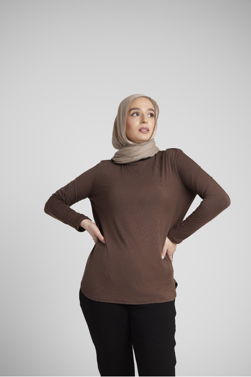 Brown Lightweight Top [size: 6]