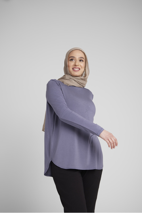 Denim Blue Lightweight Top [size: 6]