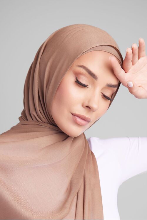 Sand Bamboo Twill Hijab