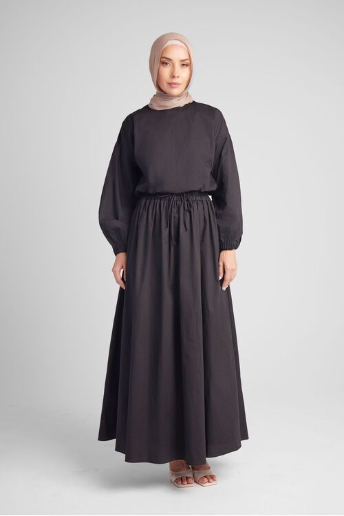 Onyx Cotton Maxi Skirt [size: 6]