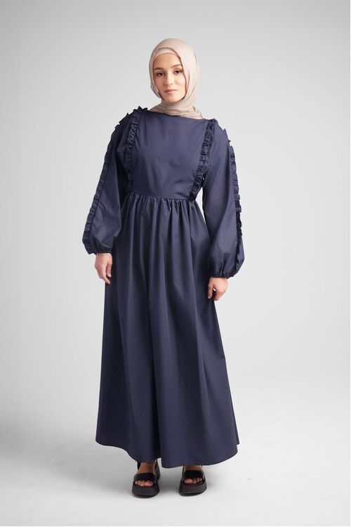 Midnight Structured Shoulder Dress [size: 6]