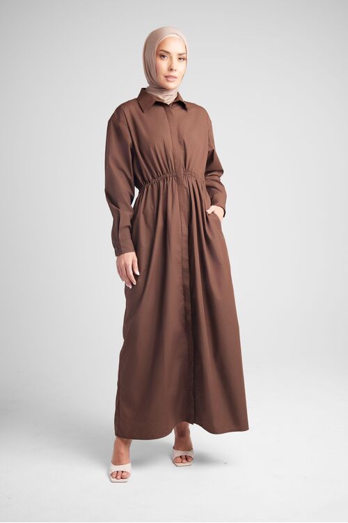 Bronze Relaxed Shirt Dress [size: 8]