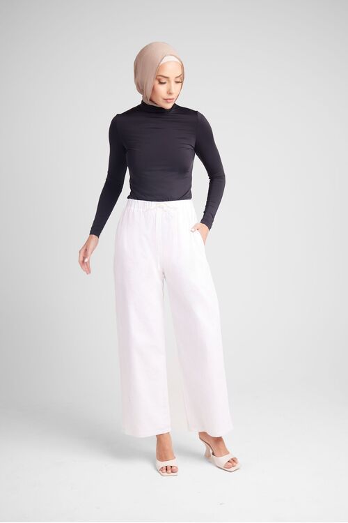 White Linen Pant [size: 12]
