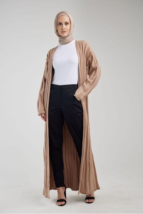 Neutral Knitted Cardi [size: 8]