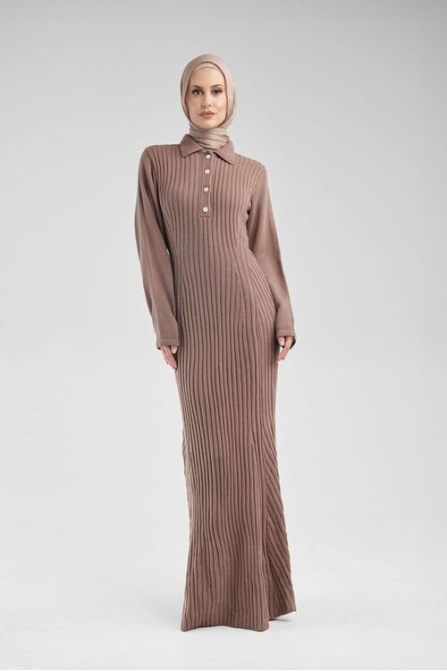 Knitted Polo Dress [size: 6]