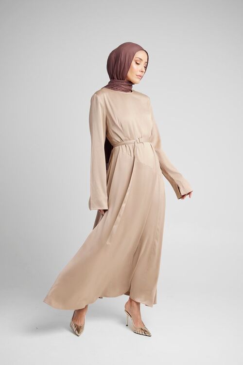 Caramel Satin Dress [size: 6]