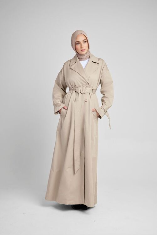 Pleated Dress Coat [size: 10]