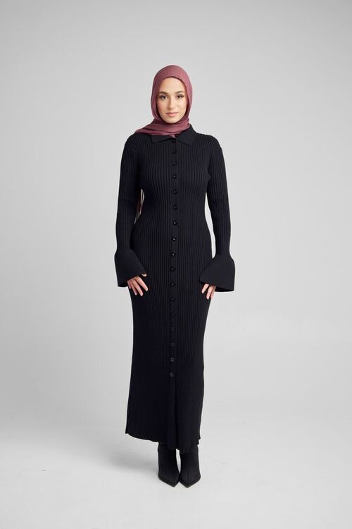 Black Bell Sleeve Dress [size: 6]