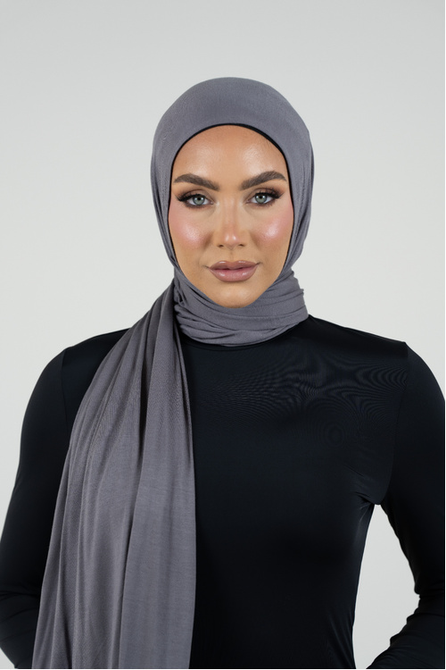 Charcoal Instant Jersey Hijab