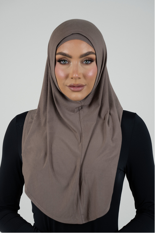 Mocha Jersey Hijab Set