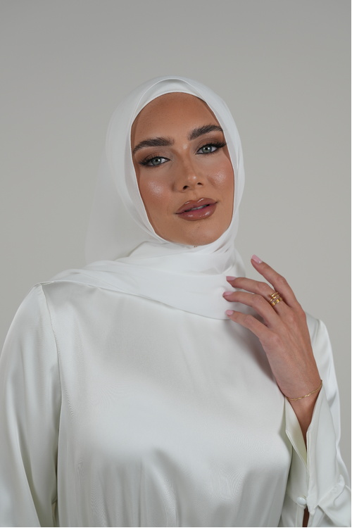 White Premium Chiffon Hijab