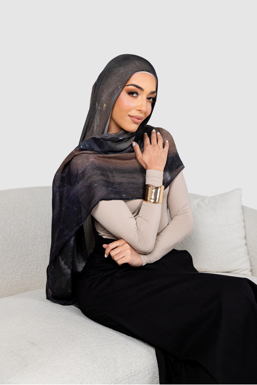 Terracotta Printed Modal Hijab