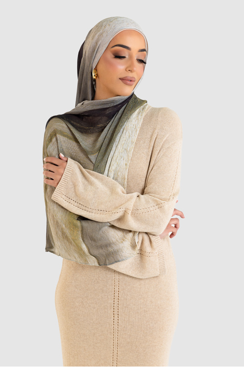 Evergreen Printed Modal Hijab