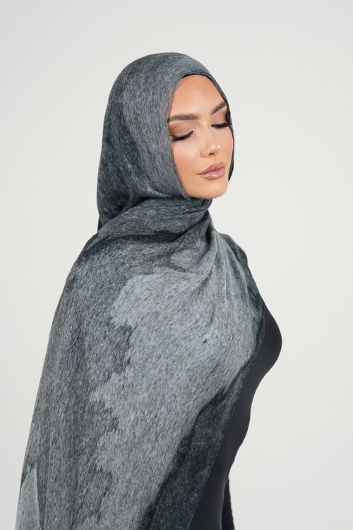 Noire Printed Modal Hijab