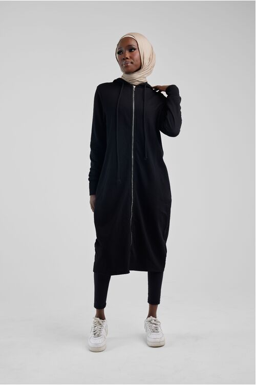 Black Long Hoodie [Size: 6]
