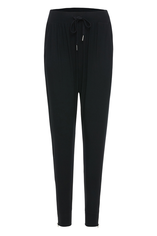 Black Zipper Joggers [Size: 6]