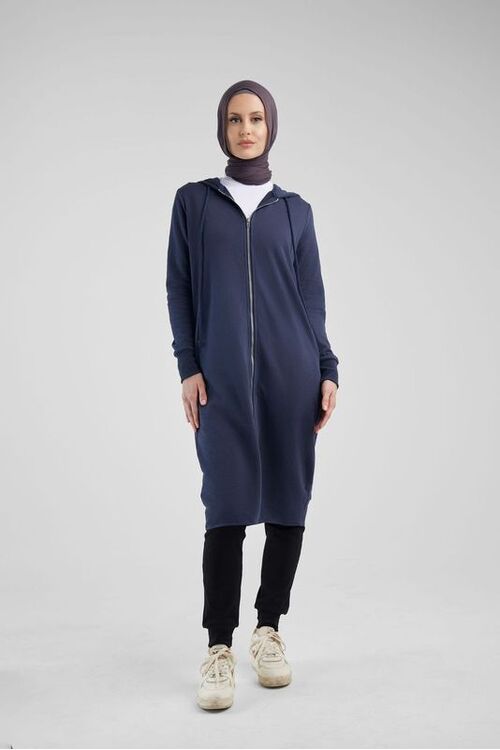 Navy Long Hoodie [Size: 6]