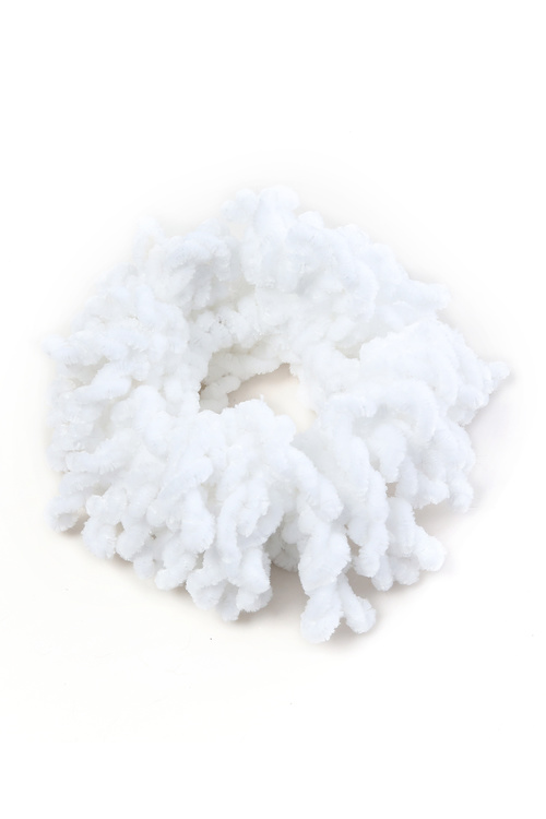 White Hijab Scrunchie