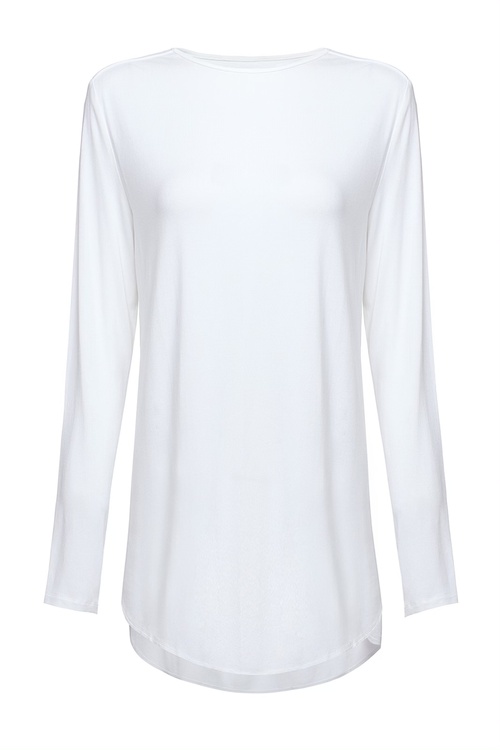 White Mid Length Lightweight Top [size: 6]